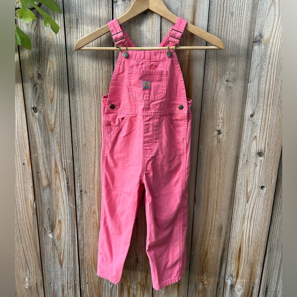 Pink Carhartt overalls